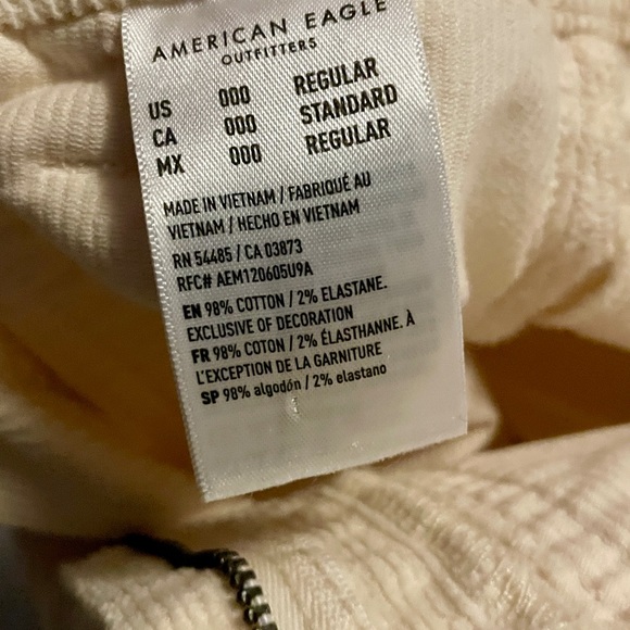 AEO Cream Corduroy Mini Skirt - Picture 4 of 4